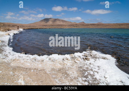 Salina mit Salz oder Mineralien Sal Pedro Da Sal Cabo Verde Afrika Stockfoto