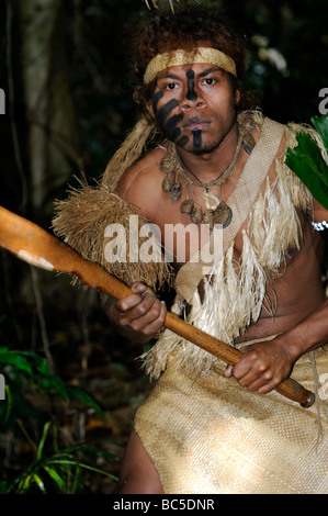 Kulturelle Dorf ekasup Port Vila Vanuatu Stockfoto