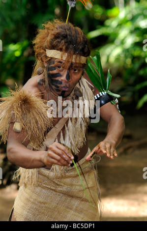 Kulturelle Dorf ekasup Port Vila Vanuatu Stockfoto