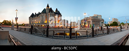 Chateau Laurier Hotel Panorama, Ottawa, Ontario, Kanada Stockfoto