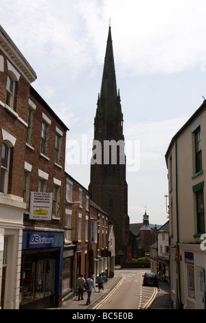 Cheadle ist eine kleine Stadt in der Nähe von Stoke-on-Trent, Staffordshire, England Stockfoto