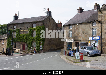 Longnor ist ein Dorf in der Staffordshire Peak District, England Stockfoto