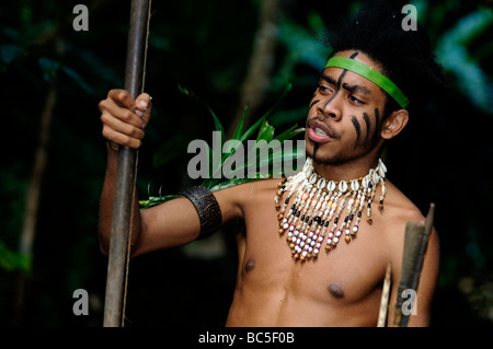 Kulturelle Dorf ekasup Port Vila Vanuatu Stockfoto