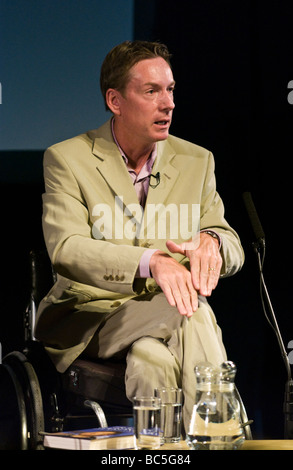 Frank Gardner BBC Sicherheit Korrespondent abgebildet Hay Festival 2009 Stockfoto