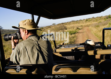 Tierbeobachtungen in Umfolozi Nationalpark, Südafrika Stockfoto