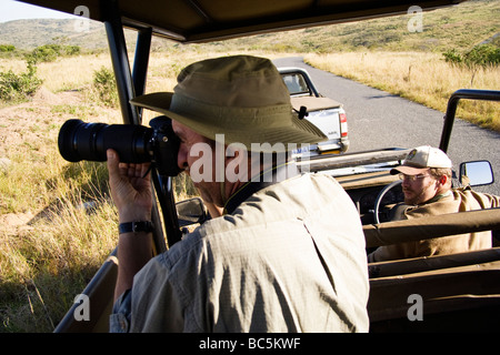 Tierbeobachtungen in Umfolozi Nationalpark, Südafrika Stockfoto