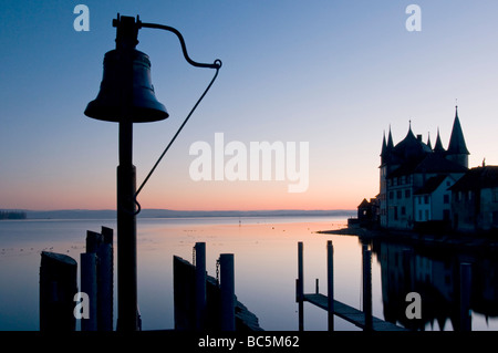 Schweiz, Steckborn, Bodensee im Morgengrauen Stockfoto