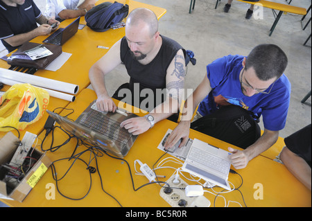 Hackmeet 2013 Hacker treffen Stockfoto