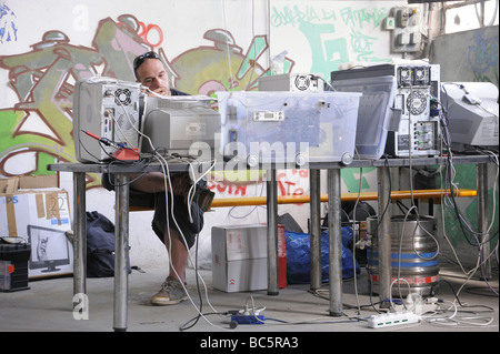 Hackmeet 2013 Hacker treffen Stockfoto