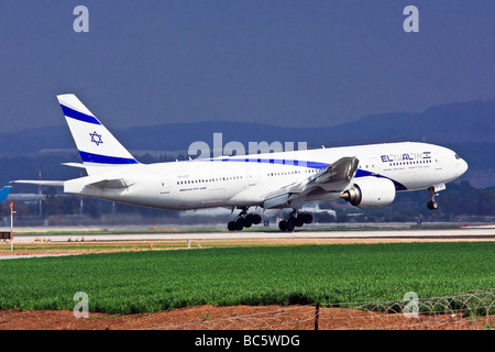 ElAl Israel Airlines Boeing 777 200 Stockfoto