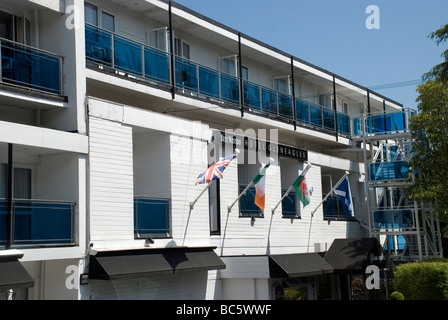 1970 das Monty Python-Team in das Gleneagles Hotel gebucht kann wurde die Inspiration von Fawlty Towers, Stockfoto