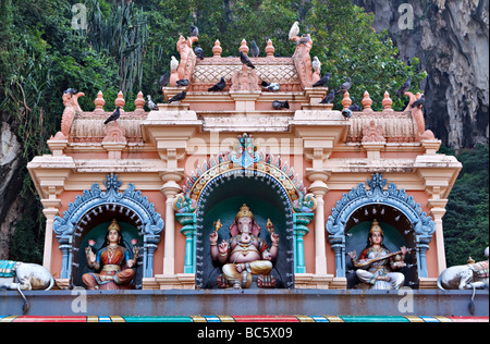 Hindu-Tempel in Batu Höhlen, Kuala Lumpur, Malaysia Stockfoto