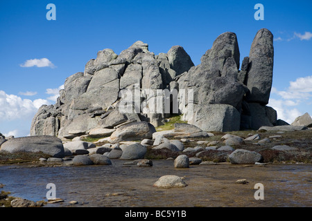 Granit-Toren auf der Ramshead-Range im Kosciuszko-Nationalpark Stockfoto