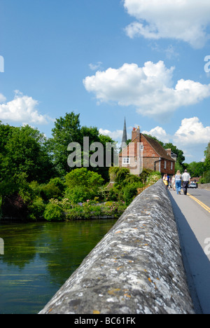 Ayleswade Brücke über den Fluss Avon Salisbury Wiltshire England Stockfoto