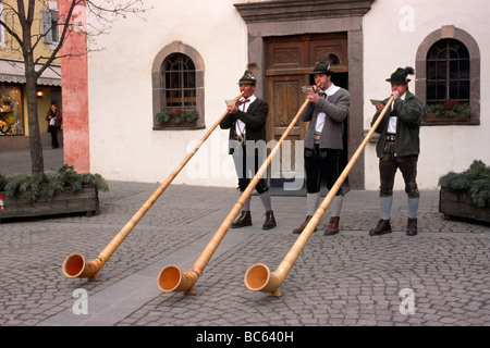 Italien, Südtirol, Dolomiten, Gröden, St. Ulrich, alpenhörner Stockfoto