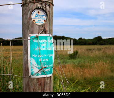 Besonderes Schutzgebiet und Hausfriedensbruch beachten. Climping, in der Nähe von Littlehampton, West Sussex, England, UK. Stockfoto