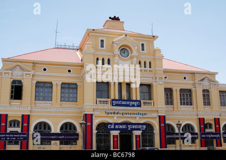 "Phnom Penh" "Post Office", Kambodscha, restauriert [französisch kolonialen] Architektur des Gebäudes Stockfoto