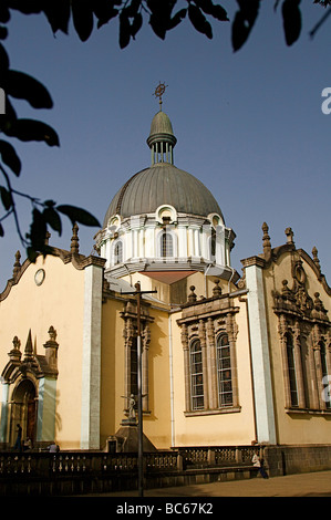 Kirche der Heiligen Dreifaltigkeit in Addis Abeba in Äthiopien am Horn von Afrika Stockfoto