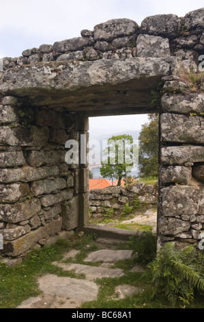 Blick vom Lindoso Burg, Da Peneda Geres Nationalpark, Nordportugal Stockfoto