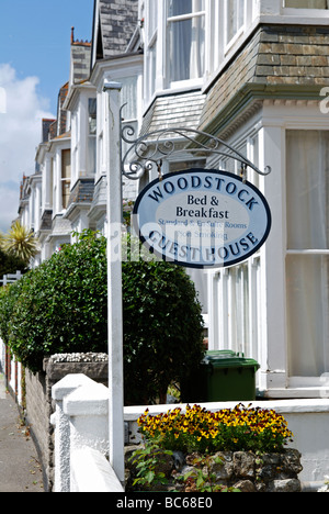 ein Bed &amp; Breakfast Unterkunft in Penzance, Cornwall, uk Stockfoto