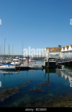 Stadt Quay Marina Southampton Hampshire England Stockfoto
