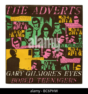 "Gary Gilmore Eyes" single von The Adverts, eine Punk-Rock-Platte 1977 erstmals veröffentlicht Stockfoto