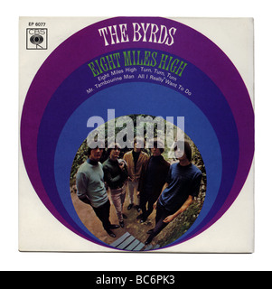 "8 Miles High" EP von The Byrds, ein Rock-Datensatz erstmals veröffentlicht 1966 Stockfoto