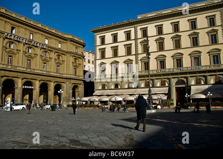 Piazza della Repubblica Platz triumphal Bogen Florenz Italien Stockfoto