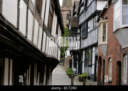 Church Lane in Ledbury, Gloucestershire, UK Stockfoto