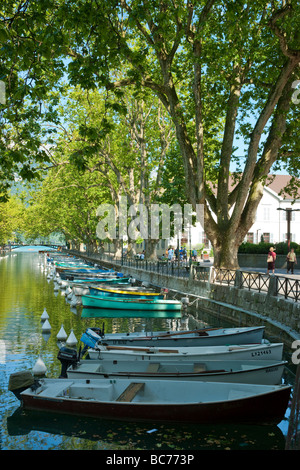 Boote in Annecy, Frankreich Stockfoto