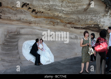 Hochzeitsfeier in den Botanischen Garten in Sydney New South Wales Australien Stockfoto