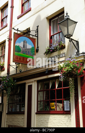 Die Kirche Inn ein englisches Pub im Stadtzentrum von Ludlow Shropshire UK Stockfoto