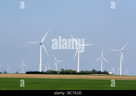 Windkraftanlagen die Smoky Hills Windpark in Ellsworth County Kansas USA Stockfoto