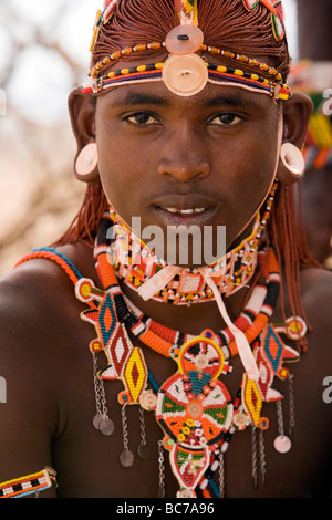 Samburu Krieger - Samburu National Reserve, Kenia Stockfoto