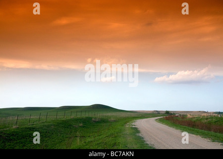 Konza Prairie biologische Station ist eine Domäne der native Tallgrass Prairie in Flint Hills des nordöstlichen Kansas USA Stockfoto