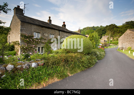 Traditionellen Steinhäusern in den Yorkshire Dales Dorf von Starbotton Wharfedale Yorkshire Dales UK Stockfoto