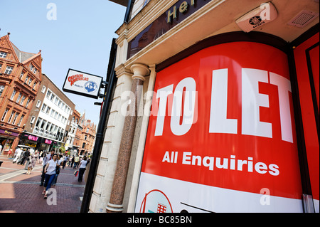 Große Immobilien-Makler, lassen Sie Eigentum anmelden Grafton Street Dublin Irland Stockfoto