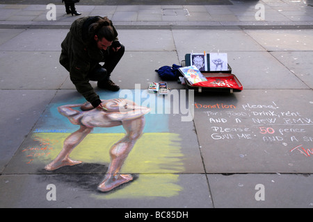 Street, Trafalgar Square, London, England Stockfoto