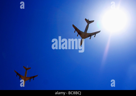 Israelische Luftwaffe Boeing 707 Flugzeuge betanken Stockfoto