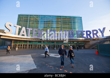 Staten Island Ferry Terminal in New York City Stockfoto