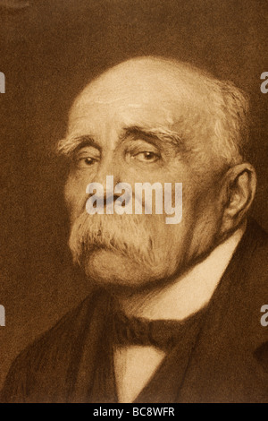 Georges Benjamin Clemenceau, 1841–1929, französischer Staatsmann. Premierminister von Frankreich 1906-1909 und 1917-1920. Stockfoto