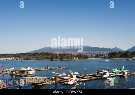 Seafloat Flugzeug am Burrard Inlet Vancouver British Columbia Kanada Stockfoto