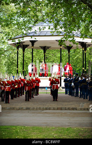 Gedenkgottesdienst in der kombiniert Kavallerie alte Kameraden Association Parade in London Hyde Park Stockfoto