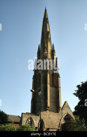 Stück Turmspitze Halifax Rathausplatz Congregational Church Halifax Calderdale Yorkshire England UK Stockfoto