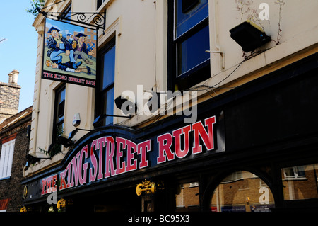 Der King Street laufen Public House, King Street, Cambridge England UK Stockfoto