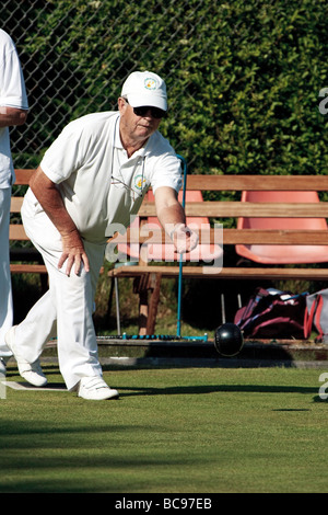 Rasen-Schalen-Match bei Colemans Luke East Sussex Stockfoto