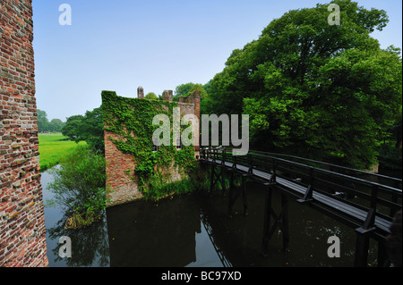 Ruine van Brederode in Santpoort Zuid in der Nähe von Haarlem in den Niederlanden Stockfoto