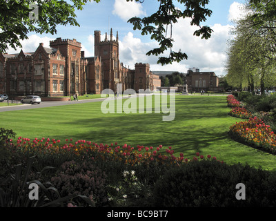 Lanyon Gebäude Queens University in Belfast. Architekt Charles Lanyon Stockfoto