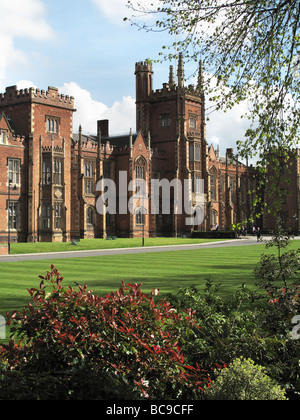 Lanyon Gebäude Queens University in Belfast. Architekt Charles Lanyon Stockfoto