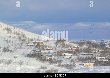 Stadt und Ski Resort Geilo, Norwegen Stockfoto